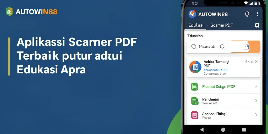 Tampilan antarmuka utama AUTOWIN88 yang modern dan fungsional sebagai Scanner PDF.