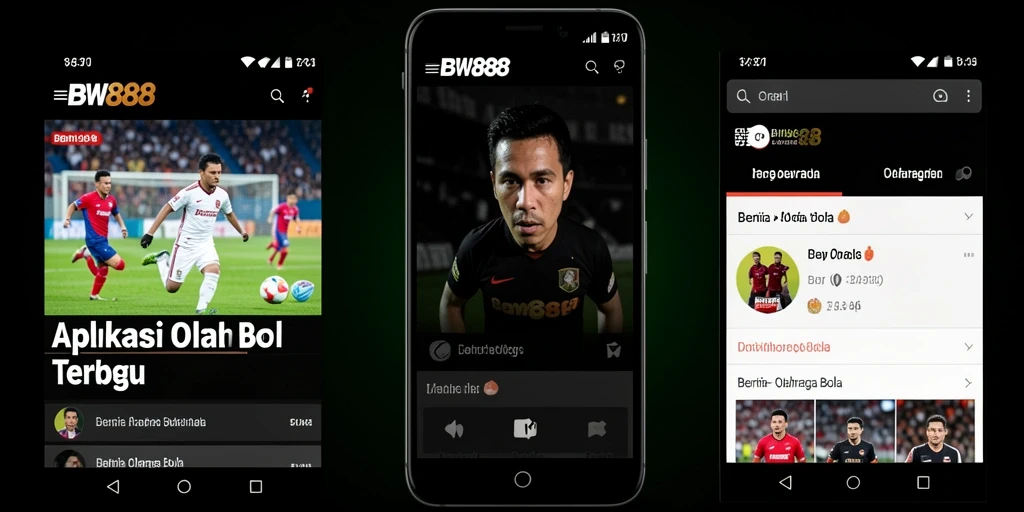 Screenshot BW888 menampilkan antarmuka Olahraga Bola yang informatif.