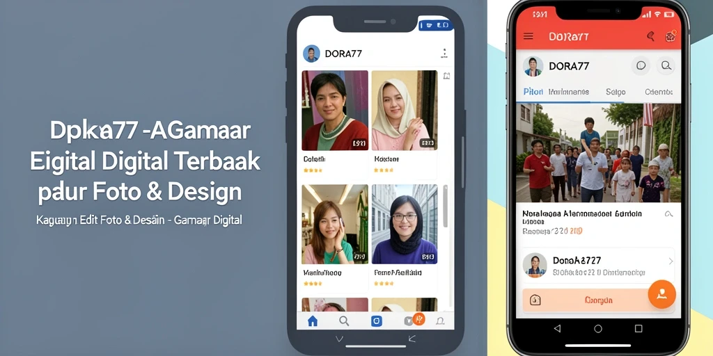 Antarmuka DORA77 yang intuitif untuk editing gambar digital.