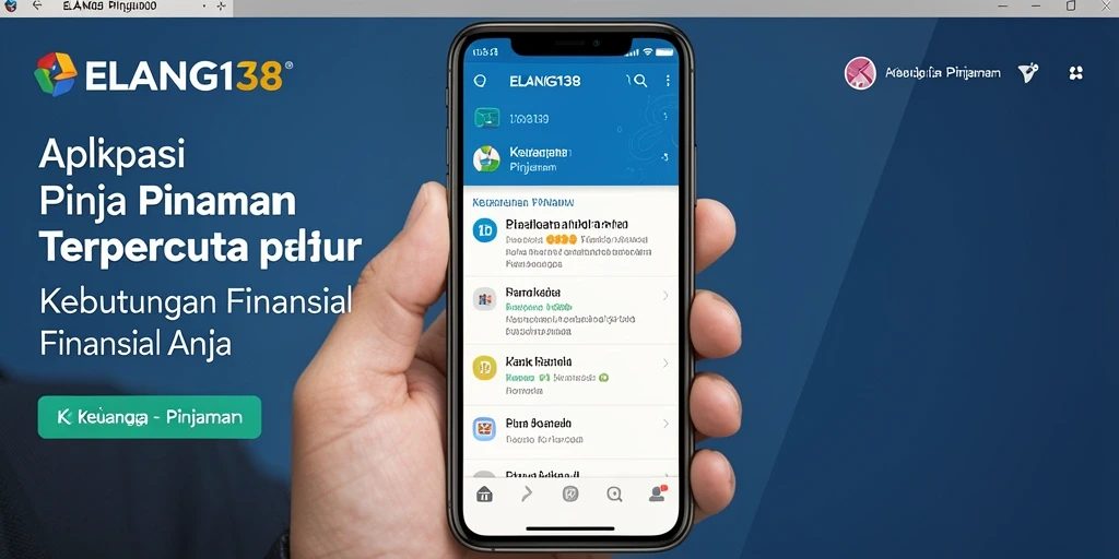 Antarmuka ELANG138 yang user-friendly untuk mengakses pinjaman.