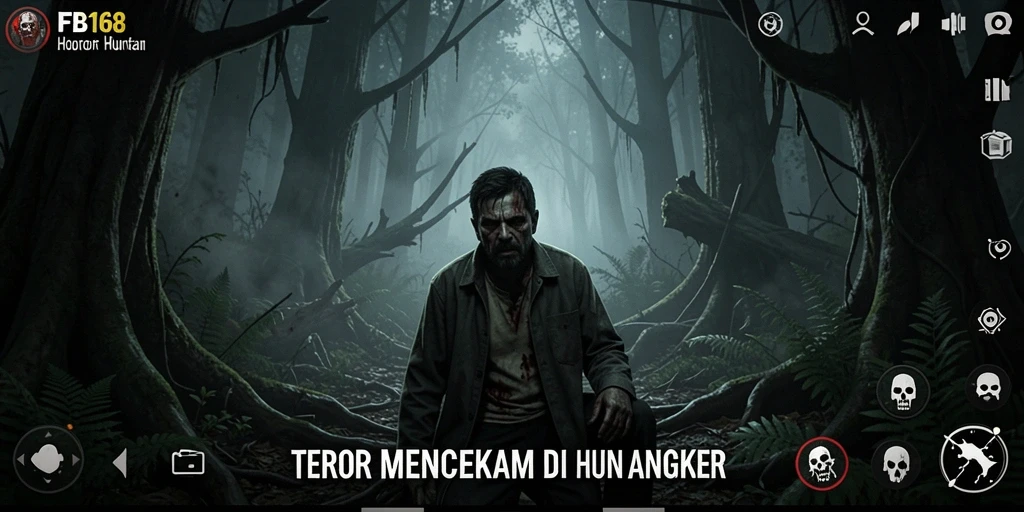 Tampilan hutan angker yang mencekam dan menakutkan.