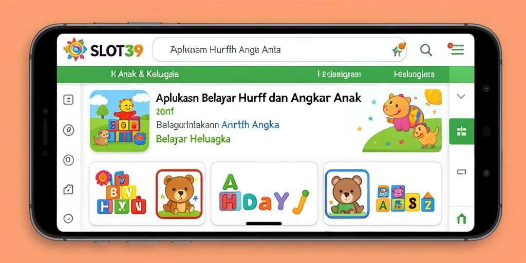 Screenshot utama SLOT39 menampilkan antarmuka belajar interaktif.