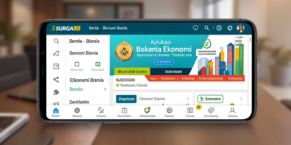 Antarmuka aplikasi SURGA88 yang informatif dan user-friendly.