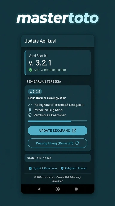 Riwayat Versi APK mastertoto Terbaru untuk Android